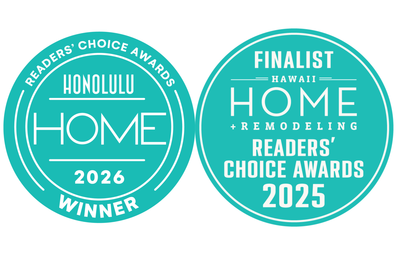 Badge for Reader's Choice Awards for Hilweh Builders and Hawaii Deck Builders