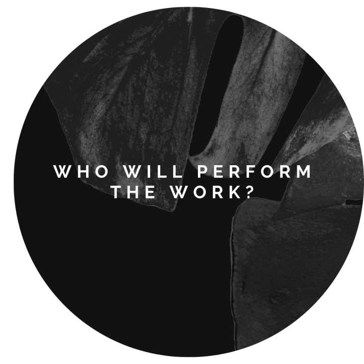 Graphic: who will perform the work?