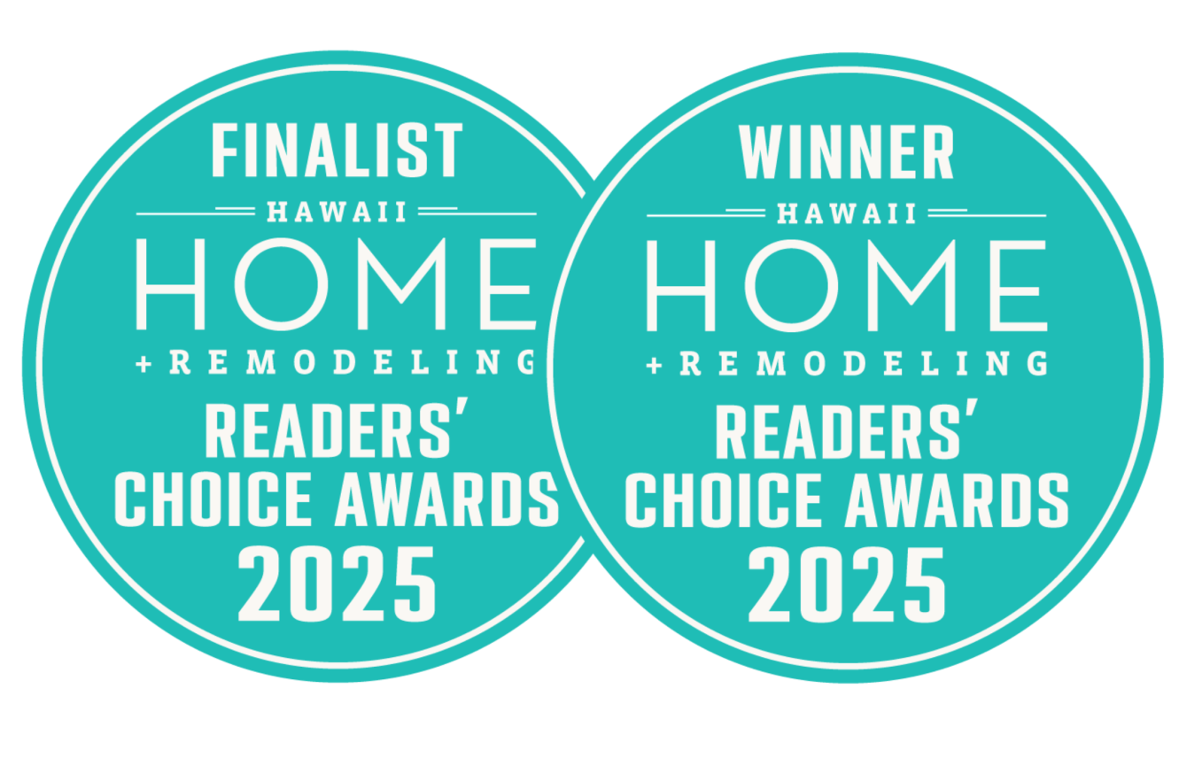 Badge for Reader's Choice Awards for Hilweh Builders and Hawaii Deck Builders